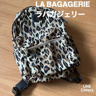 LA BAGAGERIE - LA BAGAGERIE  ラバガジェリー　ヒョウ柄2wayリュック　多機能