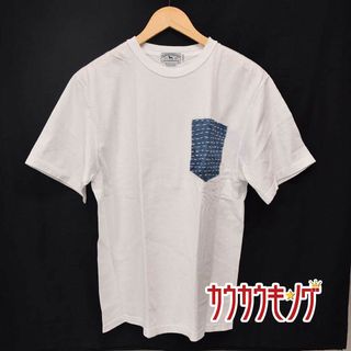 【未使用】Labrador Retriever ラブラドールレトリバー Handstitch Denim Pocket Tee ポケット 半袖シャツ Tシャツ カットソー M ホワイト メンズ トップス(その他)