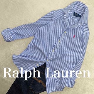 ポロラルフローレン(POLO RALPH LAUREN)のRalph Lauren 使用感のない美品　M位　正規品　家洗い可　ストライプ(シャツ/ブラウス(長袖/七分))