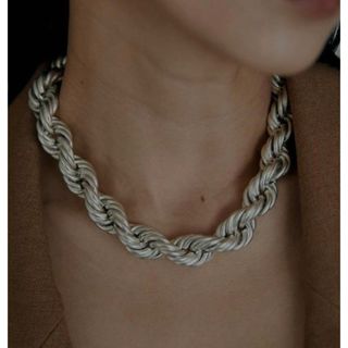 アメリヴィンテージ(Ameri VINTAGE)の【未使用】SCREW CIRCLE NECKLACE シルバー(ネックレス)