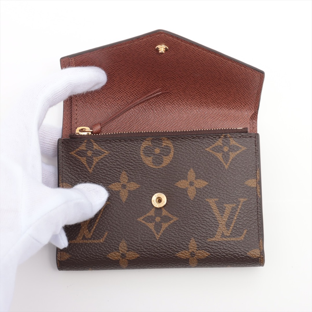 LOUIS VUITTON(ルイヴィトン)のヴィトン ポルトフォイユヴィクトリーヌ   ブラウン レディース コンパク レディースのファッション小物(財布)の商品写真