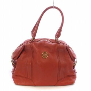 トリーバーチ(Tory Burch)のトリーバーチ ハンドバッグ ミニボストンバッグ ロゴ レザー 赤 オレンジ(ハンドバッグ)