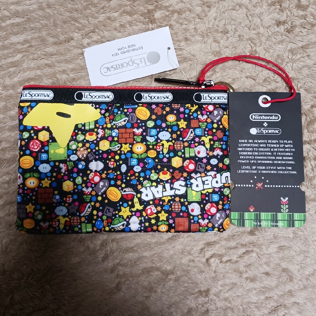 LeSportsac(レスポートサック)のレスポートサック マリオ ポーチ 任天堂 レディースのファッション小物(ポーチ)の商品写真