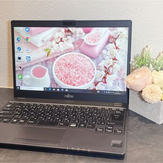 フジツウ(富士通)の【美品】薄型軽量✨Core i5快速SSD✨設定済FUJITSU ノートパソコン(ノートPC)