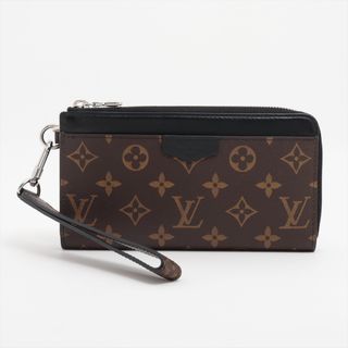 ルイヴィトン(LOUIS VUITTON)のヴィトン ジッピードラゴンヌ   ブラック×ブラウン メンズ 長財布(長財布)