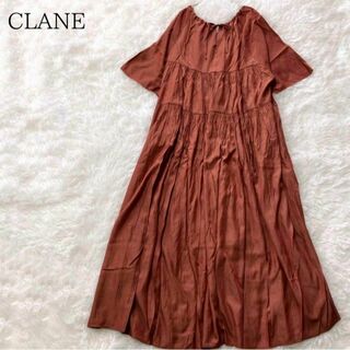 クラネ(CLANE)のCLANE クラネ DOUBLE FACE TIERED ONE PIECE(ロングワンピース/マキシワンピース)