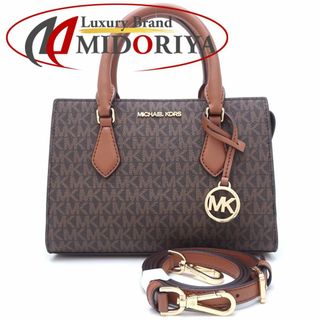 マイケルコース(Michael Kors)のMichael Kors マイケルコース センタージップサッチェルスモール 35S3G6HS5B 2Wayバッグ シェイラ PVCコーティングキャンバスxレザー ブラウン アウトレット/351189【中古】(その他)