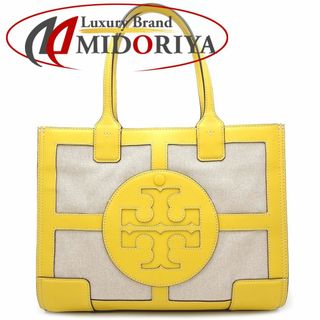 トリーバーチ(Tory Burch)のTory Burch トリーバーチ トートバッグ キャンバスxレザー イエロー ベージュ/351198【中古】(トートバッグ)