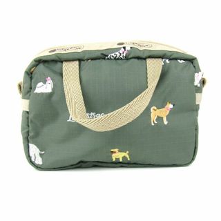 レスポートサック(LeSportsac)のレスポートサック ポーチ 犬柄 マルチケース 小物入れ ブランド レディース グリーン LeSportsac(ポーチ)