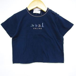 celine - セリーヌ 半袖Ｔシャツ トップス ロゴT クロップド丈 未使用品 日本製 ベビー 女の子用 90サイズ ネイビー CELINE