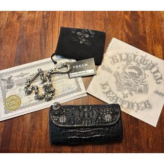 BILL WALL LEATHER - BWLビルウォールレザー 長財布 ウォレット クロコダイル ホーンバック