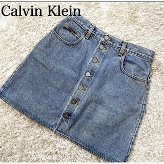 Calvin Klein CK カルバンクライン デニムミニスカート ロゴ(デニム/ジーンズ)