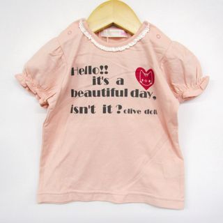 OLIVEdesOLIVE - オリーブデオリーブ 半袖Ｔシャツ トップス 肩スナップ 未使用品 ベビー 女の子用 90サイズ ピンク OLIVE des OLIVE