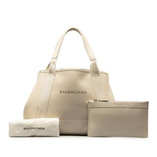 バレンシアガ(Balenciaga)のバレンシアガ ネイビーカバス S ハンドバッグ トートバッグ 339933 レザー レディース BALENCIAGA 【1-0146087】(ハンドバッグ)