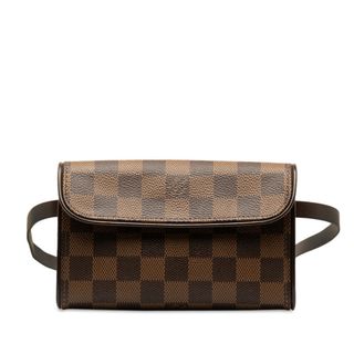 LOUIS VUITTON - 美品 ルイ ヴィトン ダミエ ポシェット フロランティーヌ スペシャルオーダー ウエストバッグ N51857 PVC レディース LOUIS VUITTON 【222-47580】