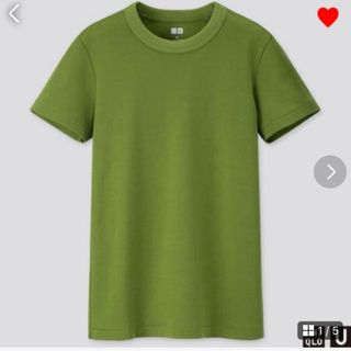 ユニクロ(UNIQLO)のUNIQLO ユニクロ　レディース　半袖　トップス　レディース　夏　M Tシャツ(Tシャツ(半袖/袖なし))