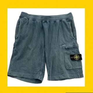 ストーンアイランド(STONE ISLAND)の本物 ストーンアイランド スウェット ショートパンツ カーゴ ナイロンメタル(ショートパンツ)