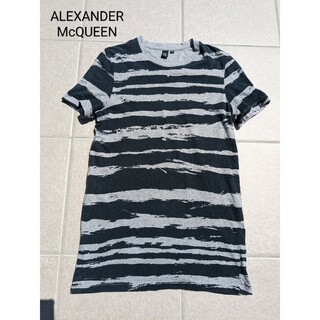 アレキサンダーマックイーン(Alexander McQueen)のALEXANDERMcQUEENボーダーTシャツXS/アレキサンダーマックイーン(Tシャツ/カットソー(半袖/袖なし))