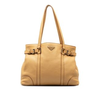 プラダ(PRADA)のプラダ 三角ロゴプレート ヴィッテロ トートバッグ ショルダーバッグ BR3118 レザー レディース PRADA 【214-48964】(トートバッグ)