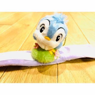 ディズニー(Disney)の【ディズニー】リストバンド ぬいぐるみキーチェーン 青い鳥　【白雪姫】(キャラクターグッズ)