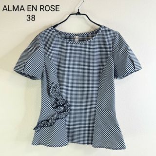 ハナエモリ(HANAE MORI)のアルマアンローズ ブラウス ギンガムチェック(シャツ/ブラウス(半袖/袖なし))