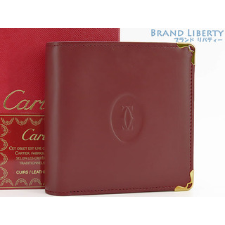 カルティエ(Cartier)の新品同様カルティエマストドゥカルティエ二つ折り財布コンパクト財布ボルド(財布)