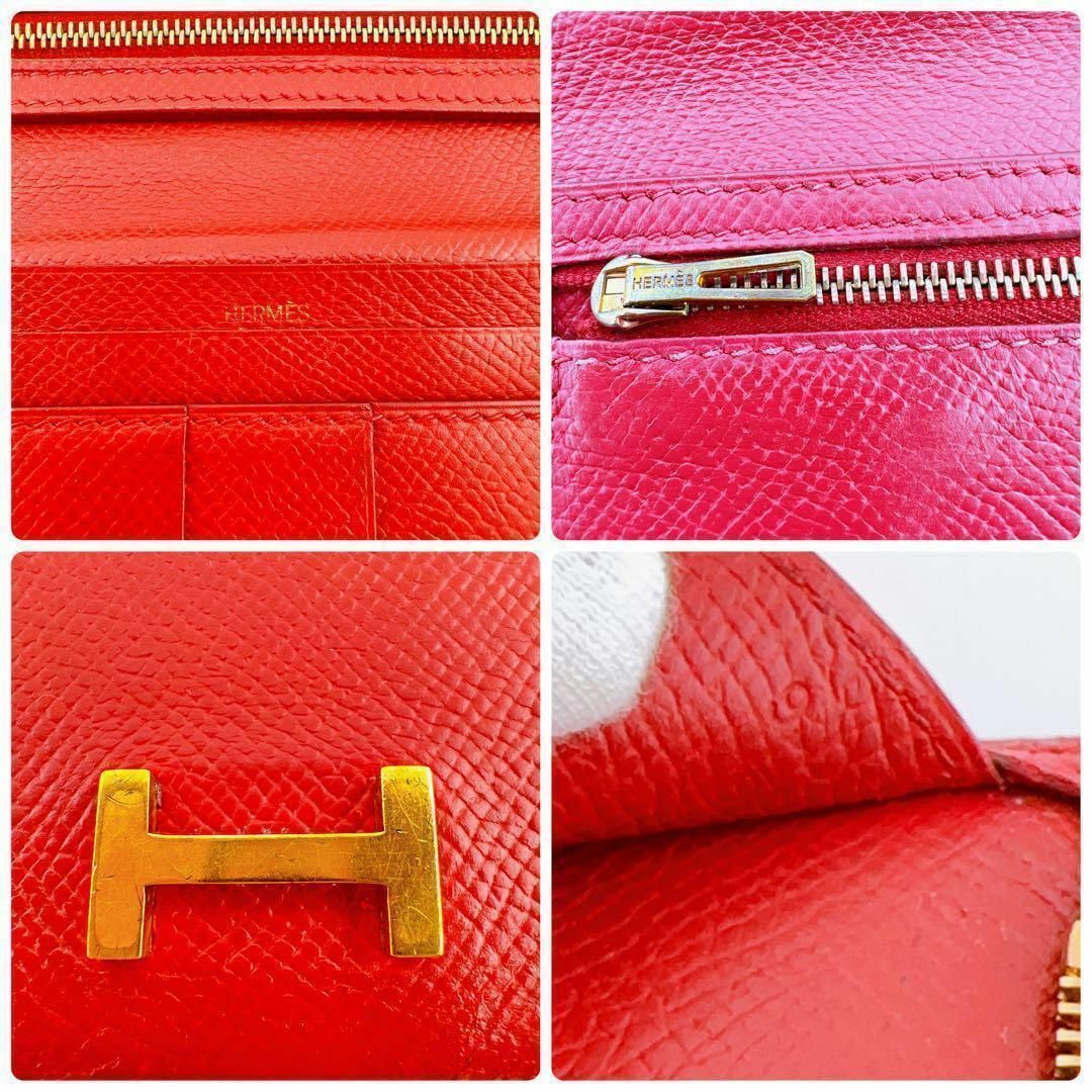 HERMES エルメス べアン クラシック 財布 赤 レッド ブランド HERMES エルメス べアン クラシック 財布 赤 レッド ブランド