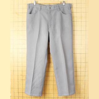 リーバイス(Levi's)のビッグサイズ 80s リーバイス ブーツカットパンツ グレー W40 ss66(スラックス)