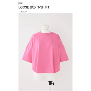 ENFOLD エンフォルド LOOSE BOX T-SHIRT