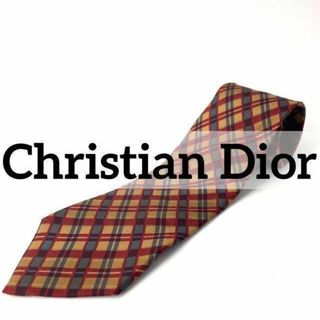 クリスチャンディオール(Christian Dior)のヴィンテージ Christian Dior シルクネクタイ タータンチェック 絹(ネクタイ)