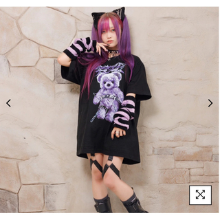 amiligeのTied BearプリントTシャツ(Tシャツ(半袖/袖なし))