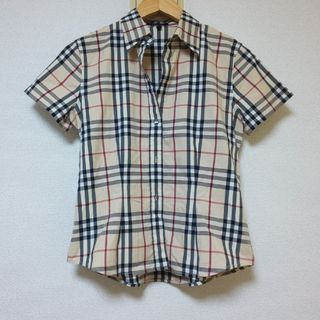 バーバリー(BURBERRY)の【美品‼️】バーバリーロンドン 半袖シャツ ノヴァチェック(シャツ/ブラウス(半袖/袖なし))