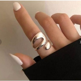 【ユニセックス】シルバー リング  フリーサイズ 指輪 シンプル おしゃれ(リング(指輪))
