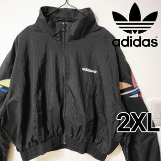 オリジナルス(Originals（adidas）)のadidas 黒 アディカラー シャッタード ナイロンジャケット ブルゾンXOT(ブルゾン)