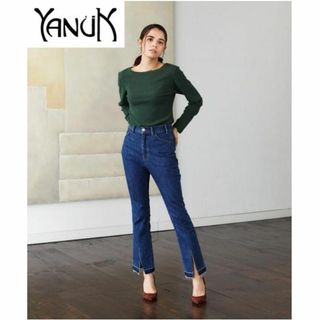 ヤヌーク(YANUK)の【未使用品】YANUK COELコラボ スリットデニムパンツ(デニム/ジーンズ)