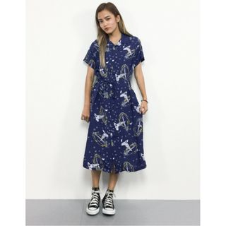 サンサーフ(Sun Surf)のサンサーフ×ビームスボーイ◎ロングワンピース(ML)シャツワンピース ハワイアン(ロングワンピース/マキシワンピース)