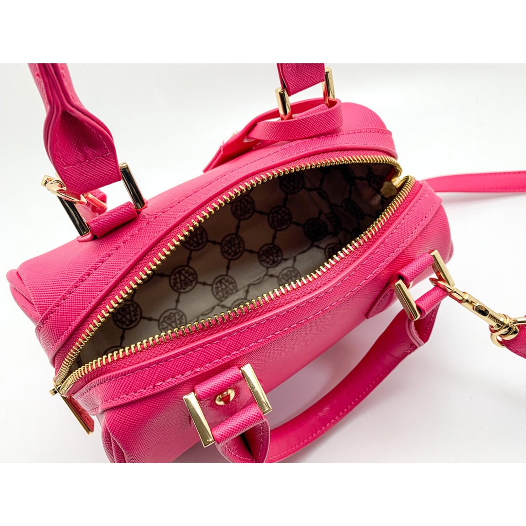 AnneCoquine(アンコキーヌ)のANNE COQUINE アンコキーヌ ピンク 2wayショルダーバッグ ハンドバッグ バック 鞄 カバン レディースのバッグ(ショルダーバッグ)の商品写真