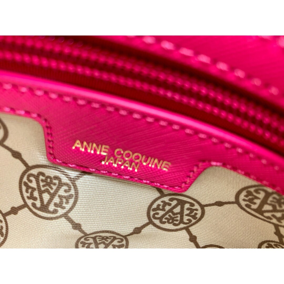 AnneCoquine(アンコキーヌ)のANNE COQUINE アンコキーヌ ピンク 2wayショルダーバッグ ハンドバッグ バック 鞄 カバン レディースのバッグ(ショルダーバッグ)の商品写真