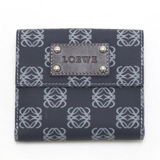 LOEWE - $$ LOEWE ロエベ 2つ折り財布 104.80.518 ネイビー