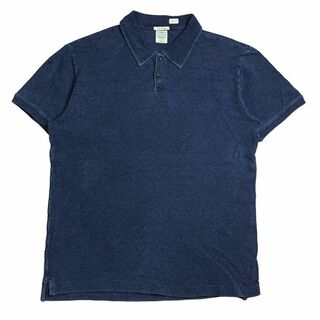 ラッキーブランド(Lucky Brand)のポロシャツ　半袖　ゴルフ　インディゴ　ネイビー　シンプル　定番　アメカジ(ポロシャツ)
