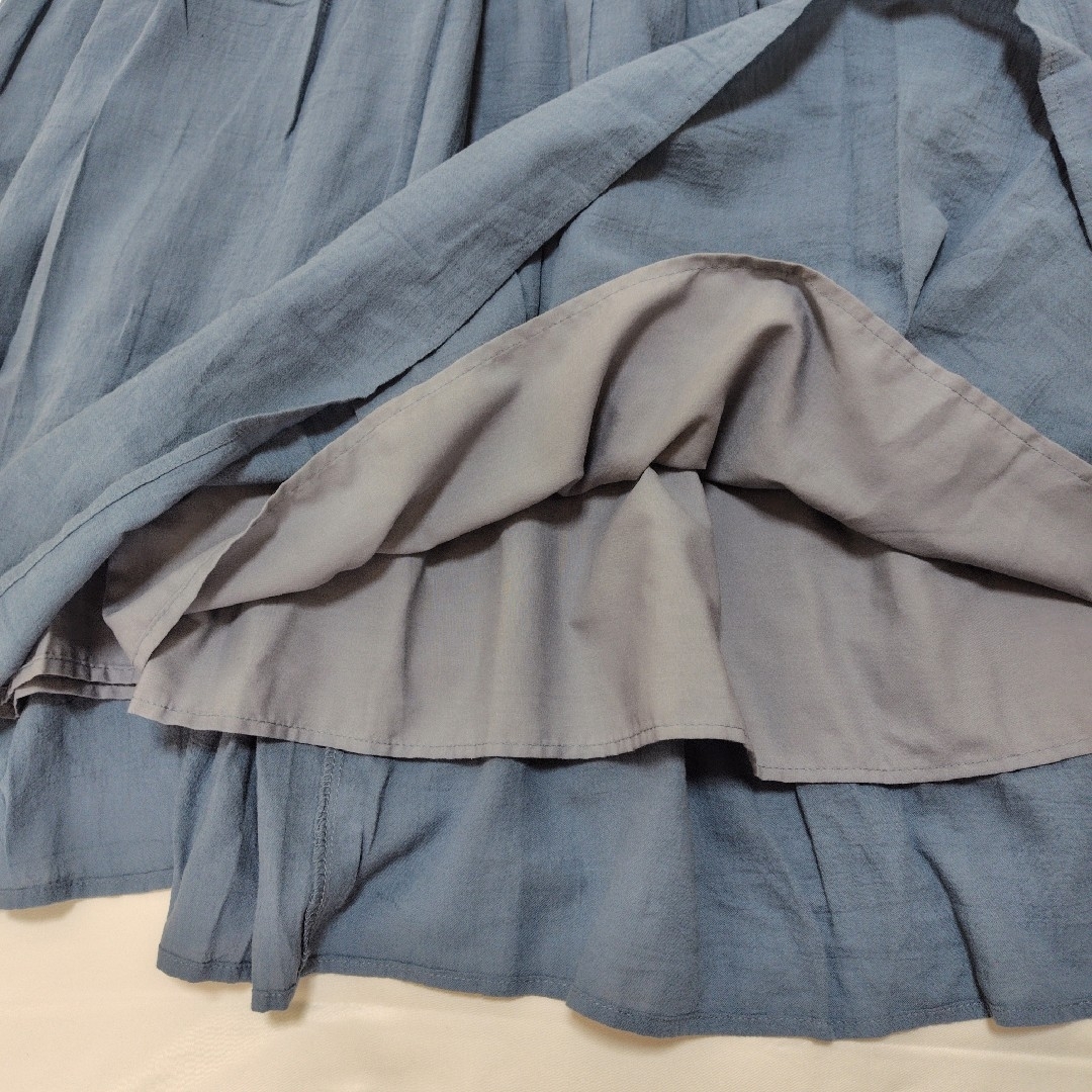 SM2(サマンサモスモス)のSM2 シャーリングスカート　新品　サマンサモスモス レディースのスカート(ロングスカート)の商品写真