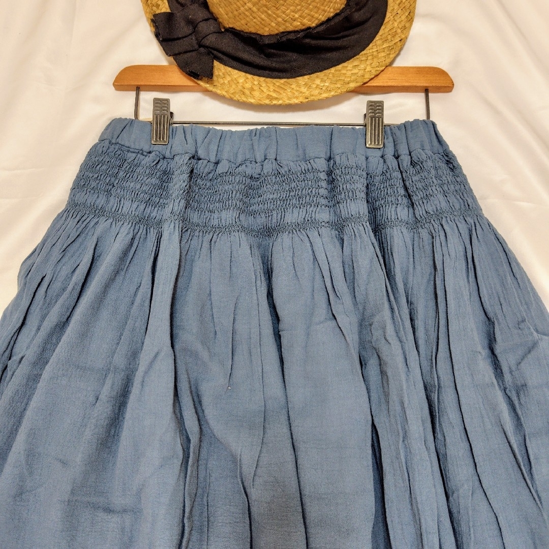 SM2(サマンサモスモス)のSM2 シャーリングスカート　新品　サマンサモスモス レディースのスカート(ロングスカート)の商品写真