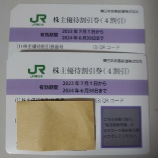 ◇JR東日本株主優待券　2枚(鉄道乗車券)