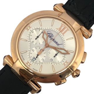 ショパール(Chopard)の　ショパール Chopard インペリアーレクロノグラフ 384211-5001 シルバー K18PG メンズ 腕時計(その他)