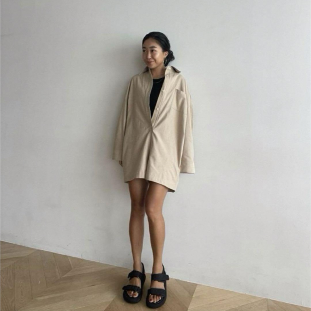 searoomlynn ☆ OXFORDシャツロンパース searoomlynn ☆ OXFORDシャツロンパース