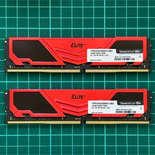 動作確認済 TEAM DDR4-2666 16GB×2 32GB デスクトップ