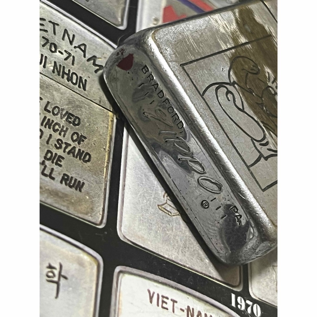 ZIPPO(ジッポー)の【ベトナムZIPPO】本物 1968年製ベトナムジッポー「くまのプーさん」 メンズのファッション小物(タバコグッズ)の商品写真