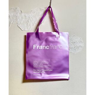 Francfranc - ★新品タグ付★完売品★クリアトート★パープル★