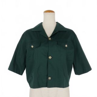 マルニ(Marni)のマルニ MARNI 21SS クロップド丈 半袖 シャツ 40 緑 グリーン(シャツ/ブラウス(半袖/袖なし))