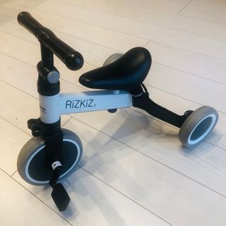 RiZKiZ 3in1 三輪車 折りたたみ三輪車 ホワイト バランスバイク(三輪車)